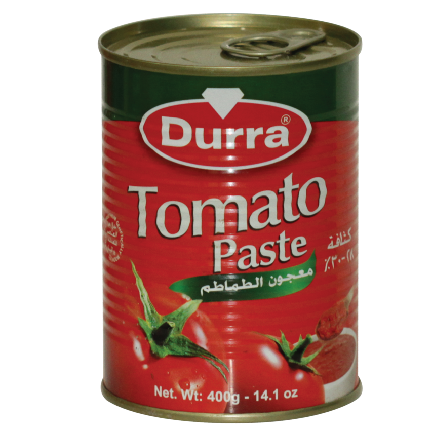 Tomato paste, metal can, 400g