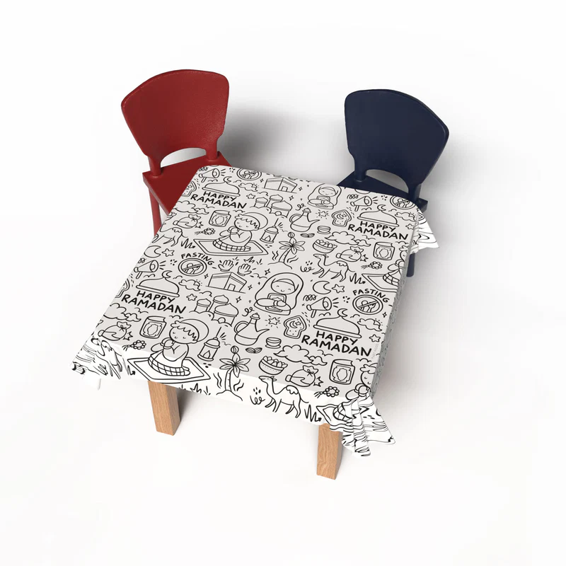 Tablecloth for coloring - Happy Ramadan design