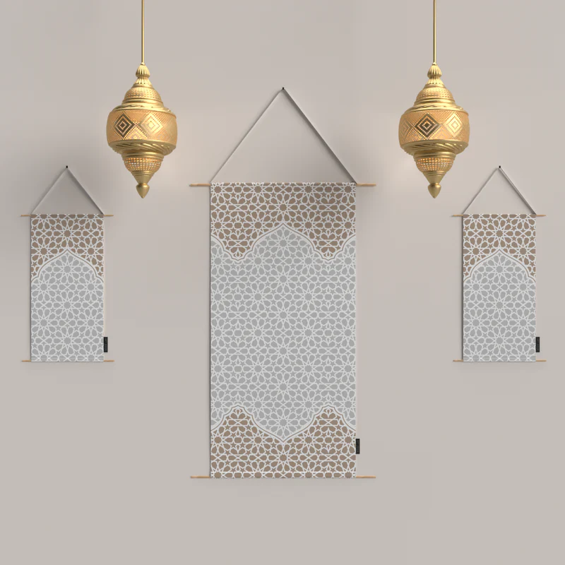 मूरिश कैनवस पोस्टर सेट