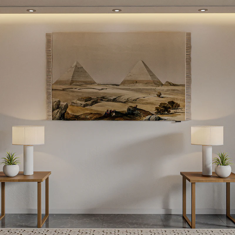 Wall Rug - Illustration of the Pyramids of Giza