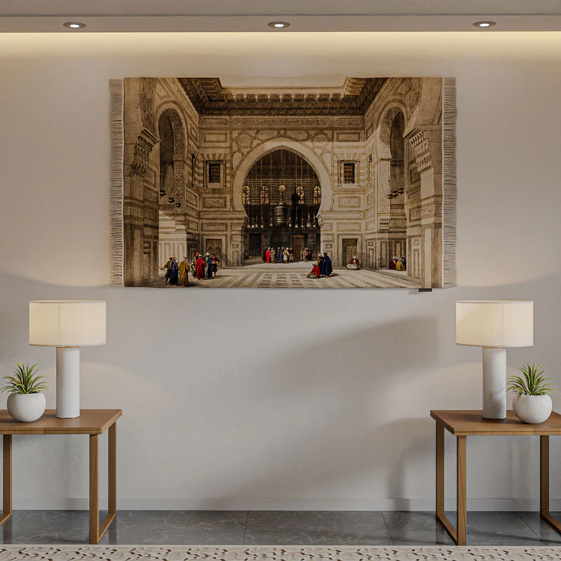 سجادة جدارية – رسم توضيحي لمسجد السلطان الغوري