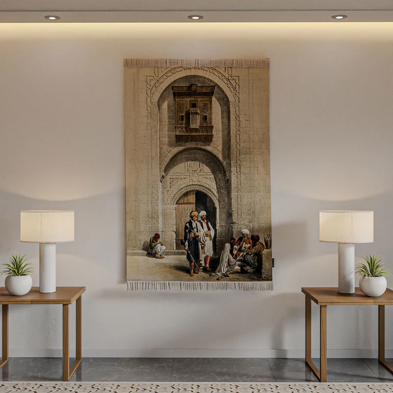 Wall rug - Illustration of Arab architecture in Cairo