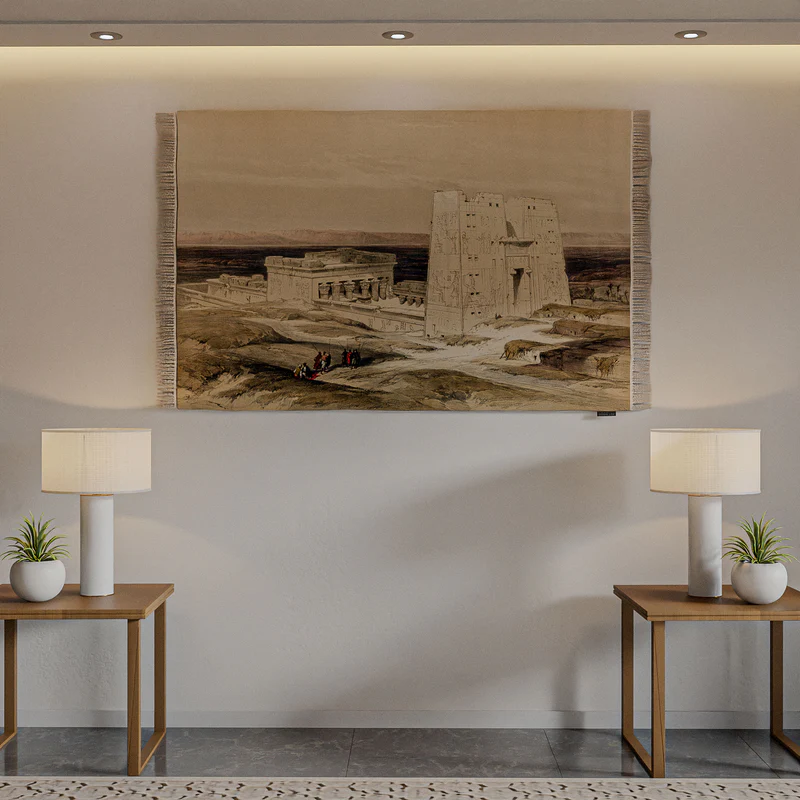 سجادة جدارية – رسم توضيحي لمعبد إدفو