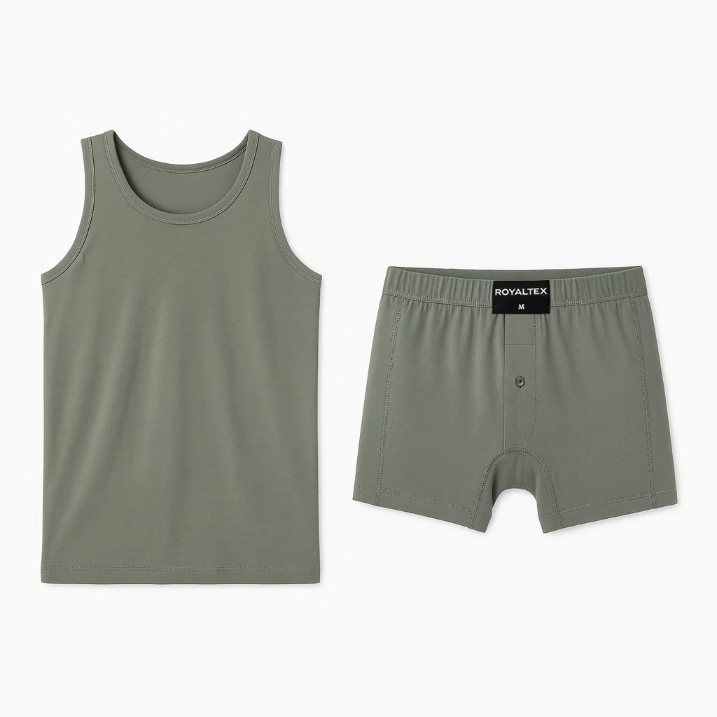 طقم قطني أخضر | Green Cotton Set