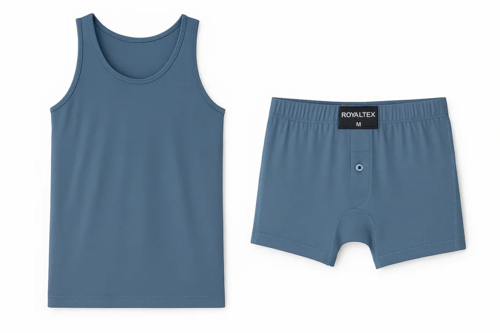 طقم قطني أزرق | Blue Cotton Set