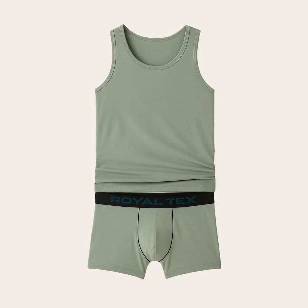 طقم ليكرا بلون الزيتوني الأخضر | Olive green Lycra Set