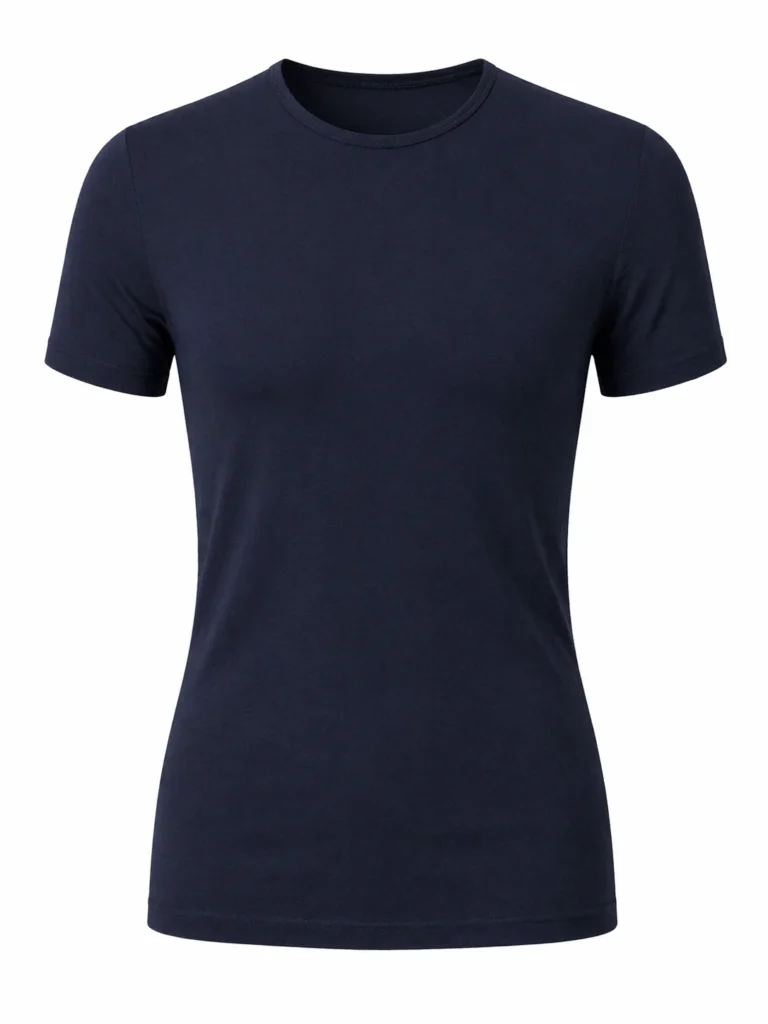 كم قصير من الليكرا باللون الكحلي | Navy Lycra Half Sleeve