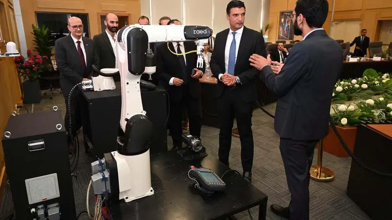 Egypt launches the first locally-made industrial robot with an 80% component ratio.